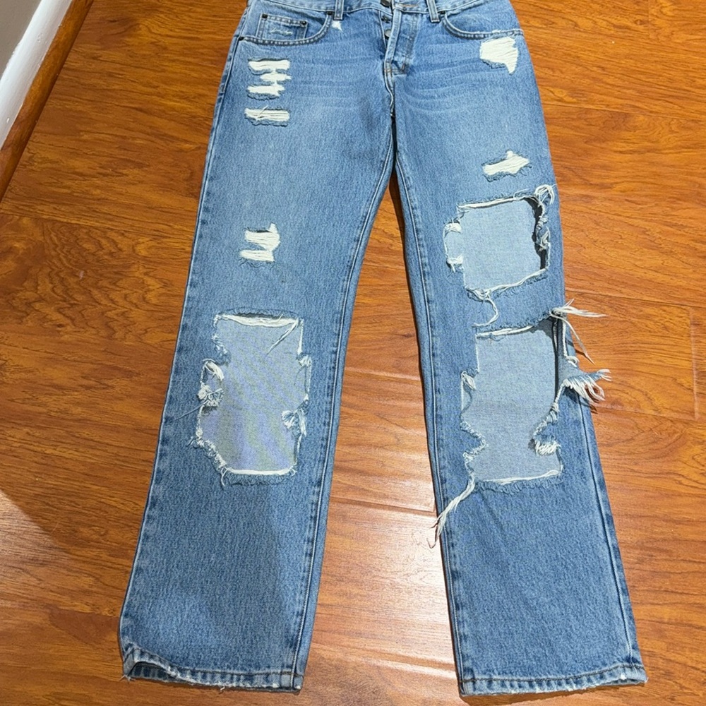 Carmar holey faded jeans